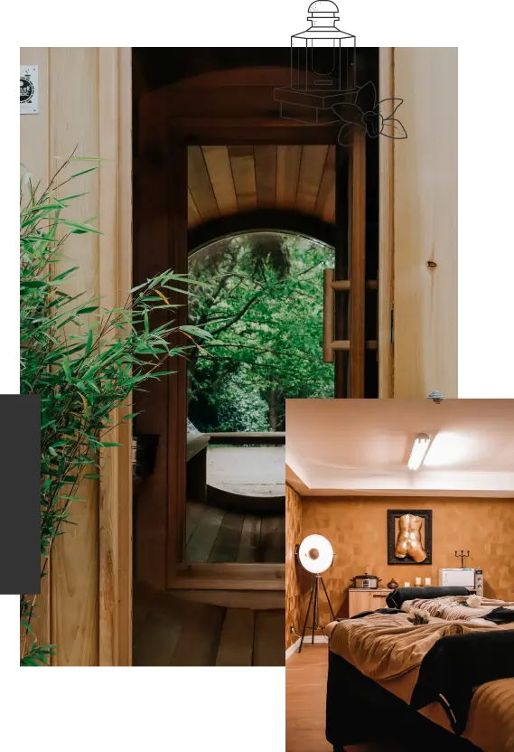 Group-1044 Composition d'images sur l'espace bien-être et spa