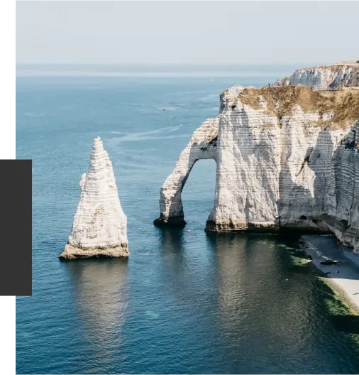 Falaises d'Etretat en Normandie