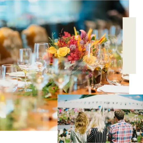 Composition d'images de festivités